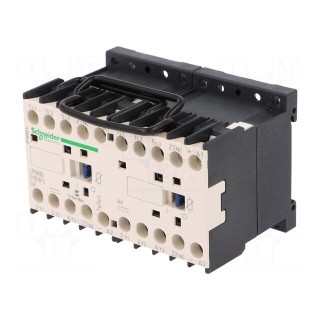 Contactor: 3-pole reversing | NO x3 | Auxiliary contacts: NC | 24VDC