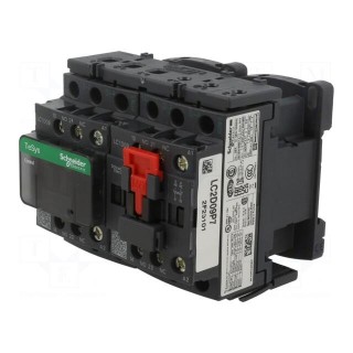 Contactor: 3-pole reversing | NO x3 | Auxiliary contacts: NC + NO