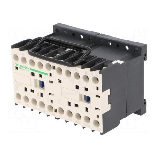 Contactor: 3-pole reversing | NO x3 | Auxiliary contacts: NO | 24VDC