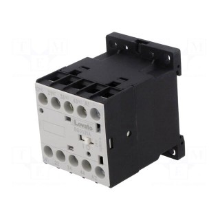 Contactor: 4-pole | NC + NO x3 | 24VAC | 6A | for DIN rail mounting