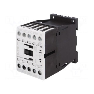 Contactor: 4-pole | NC + NO x3 | 24VDC | 4A | for DIN rail mounting