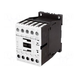 Contactor: 4-pole | NC x2 + NO x2 | 24VAC | 4A | DIN | DILA-22 | W: 45mm