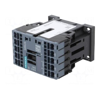 Contactor: 4-pole | NC x2 + NO x2 | 24VDC | 10A | DIN,on panel | 3RH20