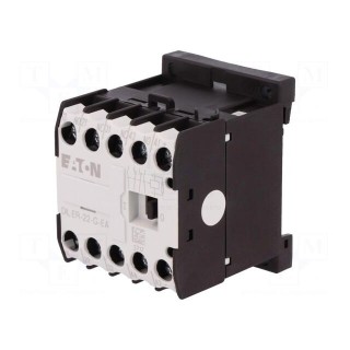 Contactor: 4-pole | NC x2 + NO x2 | 24VDC | 6A | DIN,on panel | DILER