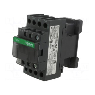 Contactor: 4-pole | NO x4 | Auxiliary contacts: NC + NO | 24VDC | 20A