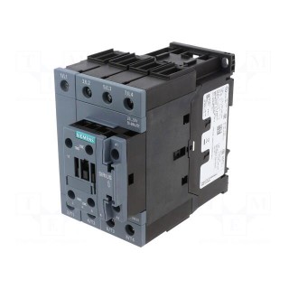 Contactor: 4-pole | NO x4 | Auxiliary contacts: NO + NC | 24VDC | 38A