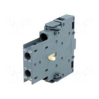 Auxiliary contacts | Series: 3RT20 | Size: S0,S2 | Mounting: side