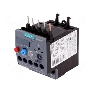 Thermal relay | Series: 3RT20 | Size: S00 | Auxiliary contacts: NC,NO