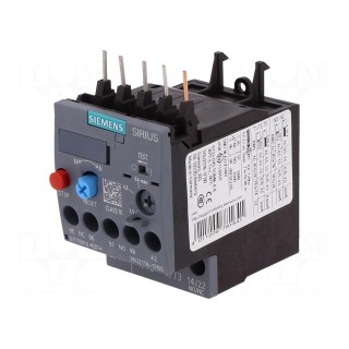 Thermal relay | Series: 3RT20 | Size: S00 | Auxiliary contacts: NC,NO