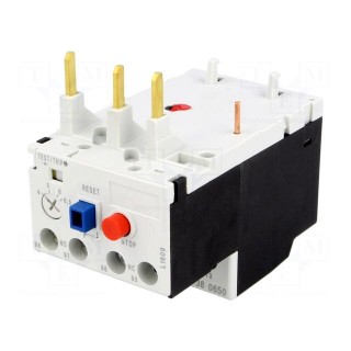 Thermal relay | Series: RF38 | Leads: screw terminals | 4÷6.5A