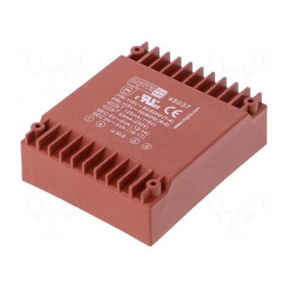 Transformer: encapsulated | 10VA | 115VAC,230VAC | 6V | 6V | 833mA | PCB