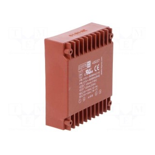 Transformer: encapsulated | 10VA | 115VAC,230VAC | 6V | 6V | 833mA | PCB