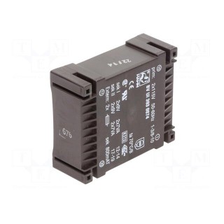 Transformer: encapsulated | 14VA | 115VACx2 | 9V | 9V | 778mA | 778mA | PCB