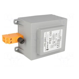 Transformer: mains | 100VA | 230VAC | 110V | Leads: terminal block