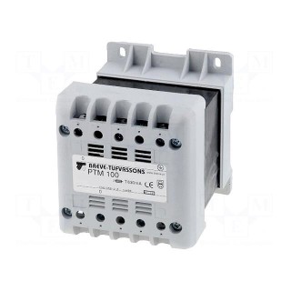 Transformer: mains | 100VA | 400VAC | 230V | Leads: terminal block