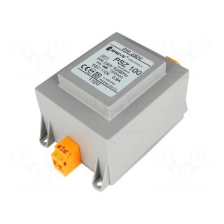 Transformer: mains | 100VA | 230VAC | 110V | Leads: terminal block