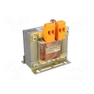 Transformer: mains | 100VA | 400VAC | 24V | Leads: terminal block | IP00