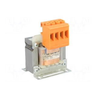 Transformer: mains | 12VA | 230VAC | 230V | Leads: terminal block | IP00