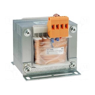 Transformer: mains | 200VA | 230VAC | 12V | Leads: terminal block | IP00