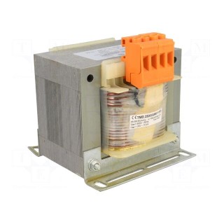 Transformer: mains | 250VA | 500VAC | 24V | Leads: terminal block | IP00
