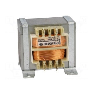 Transformer: mains | 50VA | 230VAC | 115V | 0.42A | Leads: solder lugs
