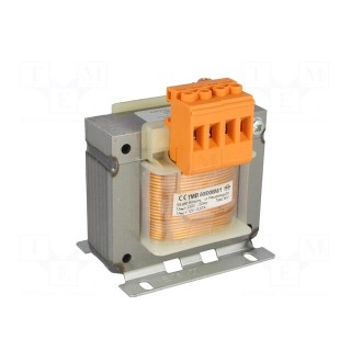 Transformer: mains | 80VA | 230VAC | 12V | Leads: terminal block | 1.2kg