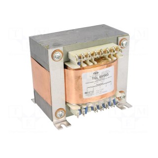 Transformer: speaker | 60VA | Sec.winding imped: 4Ω | 0.04÷15kHz
