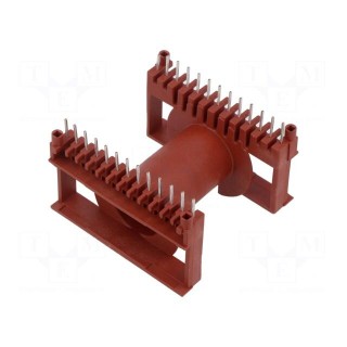 Coil former: with pins | plastic | THT | H: 46mm | X1: 60.96mm
