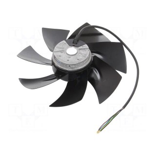 Fan: AC | axial | 230VAC | Ø250x72mm | ball bearing | 2450rpm | IP44