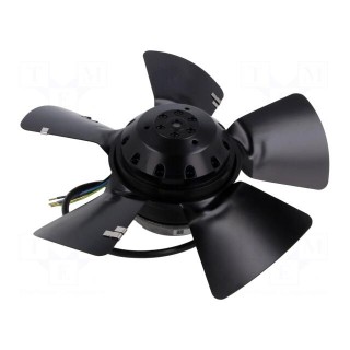Fan: AC | axial | 230VAC | Ø250x85mm | 1610m3/h | 72dBA | ball bearing