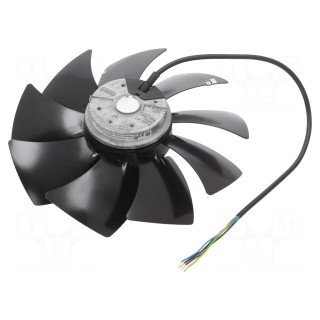 Fan: AC | axial | 230VAC | Ø251x72mm | 1.82km3/h | 69dBA | ball bearing