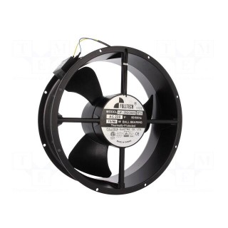 Fan: AC | axial | 230VAC | Ø254x89mm | 1212m3/h | 62dBA | ball bearing