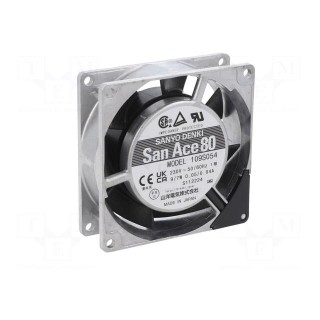 Fan: AC | axial | 80x80x25mm | 37.8m3/h | 30dBA | ball bearing | 2650rpm