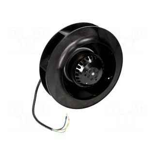 Fan: AC | radial | 230VAC | Ø225x69mm | 852m3/h | 70dBA | ball bearing