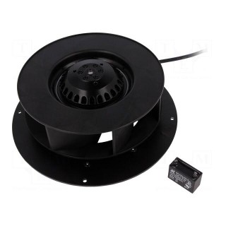Fan: AC | radial | 230VAC | Ø235x87mm | 390m3/h | 60dBA | ball bearing