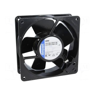 Fan: AC | axial | 115VAC | 119x119x38mm | 180m3/h | 45dBA | slide bearing
