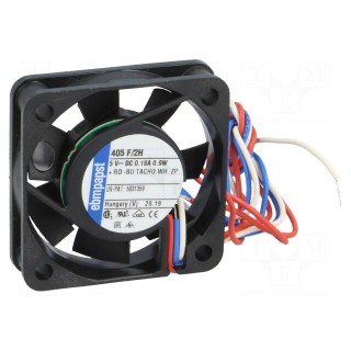 Fan: DC | axial | 5VDC | 40x40x10mm | 8.8m3/h | 26dBA | slide bearing