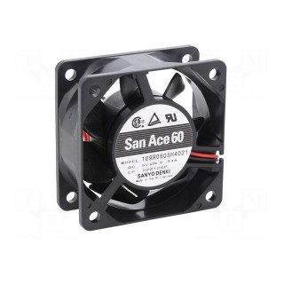 Fan: DC | axial | 5VDC | 60x60x25mm | 31.8m3/h | 28dBA | ball bearing
