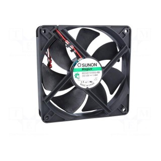Fan: DC | axial | 12VDC | 120x120x25mm | 127.4m3/h | 34dBA | Vapo | 24AWG