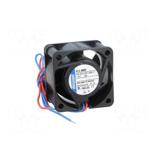 Fan: DC | axial | 12VDC | 40x40x25mm | 24m3/h | 44dBA | ball bearing | IP54
