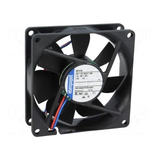 Fan: DC | axial | 40x40x25mm | 24m3/h | 46dBA | ball bearing | 13000rpm