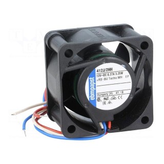 Fan: DC | axial | 12VDC | 40x40x25mm | 24m3/h | 46dBA | ball bearing