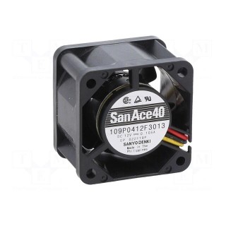 Fan: DC | axial | 12VDC | 40x40x28mm | 14.64m3/h | 30dBA | ball bearing