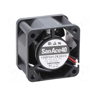 Fan: DC | axial | 12VDC | 40x40x28mm | 35.4m3/h | 50dBA | ball bearing