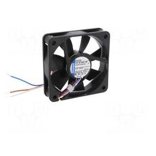 Fan: DC | axial | 12VDC | 60x60x15mm | 29m3/h | 27dBA | slide bearing