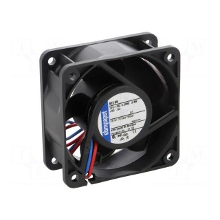 Fan: DC | axial | 12VDC | 60x60x25mm | 56m3/h | 43dBA | ball bearing