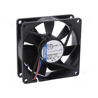 Fan: DC | axial | 12VDC | 80x80x25mm | 33m3/h | 12dBA | slide bearing