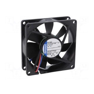 Fan: DC | axial | 12VDC | 80x80x25mm | 33m3/h | 12dBA | slide bearing