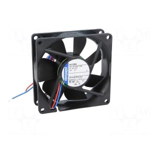 Fan: DC | axial | 12VDC | 80x80x25mm | 45m3/h | 21dBA | ball bearing