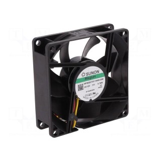 Fan: DC | axial | 12VDC | 80x80x25mm | 55.77m3/h | 28dBA | Vapo | 2600rpm